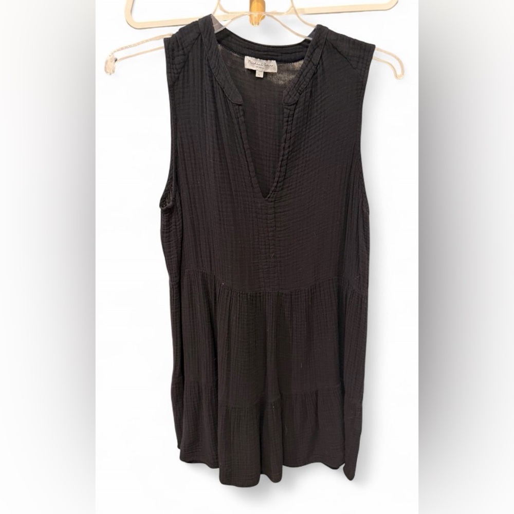 MICHAEL STARS - women’s black gauze dress